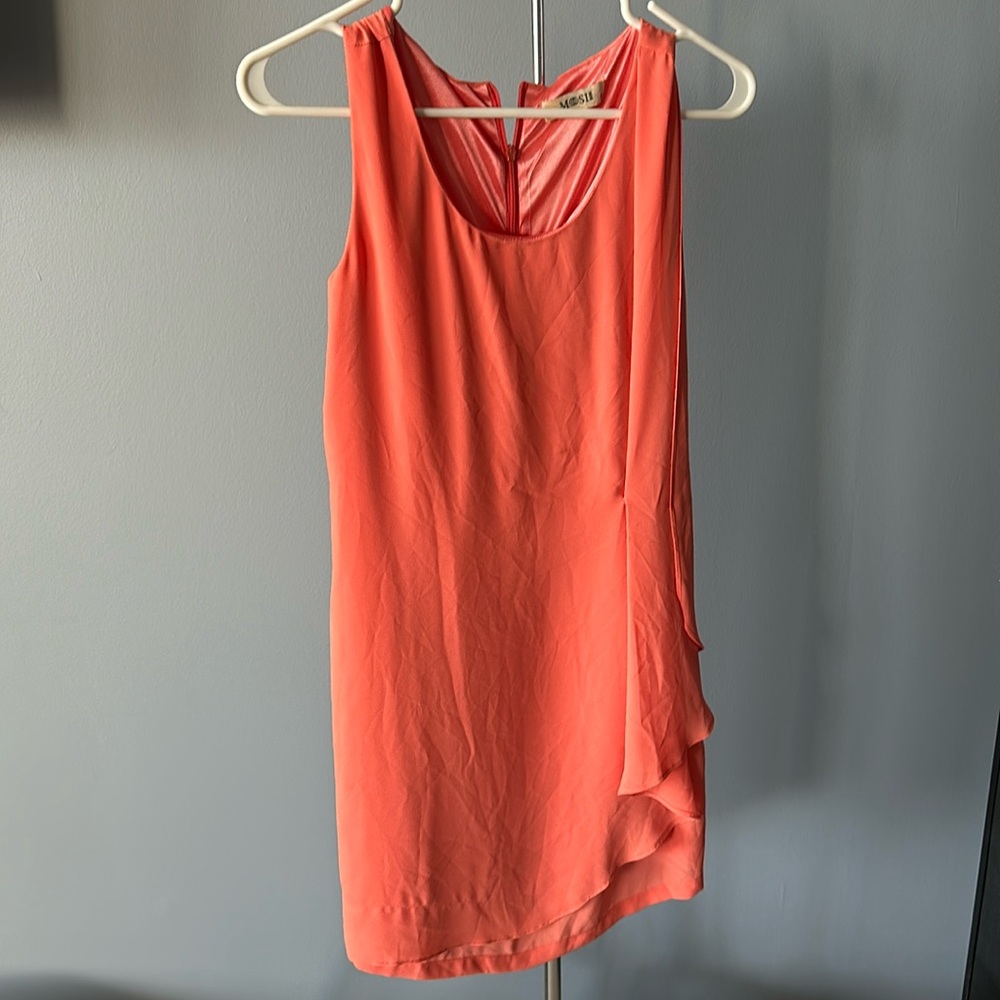 Blush silky day dress